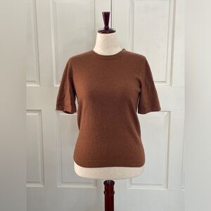 Pure Collection Chestnut Cashmere Top